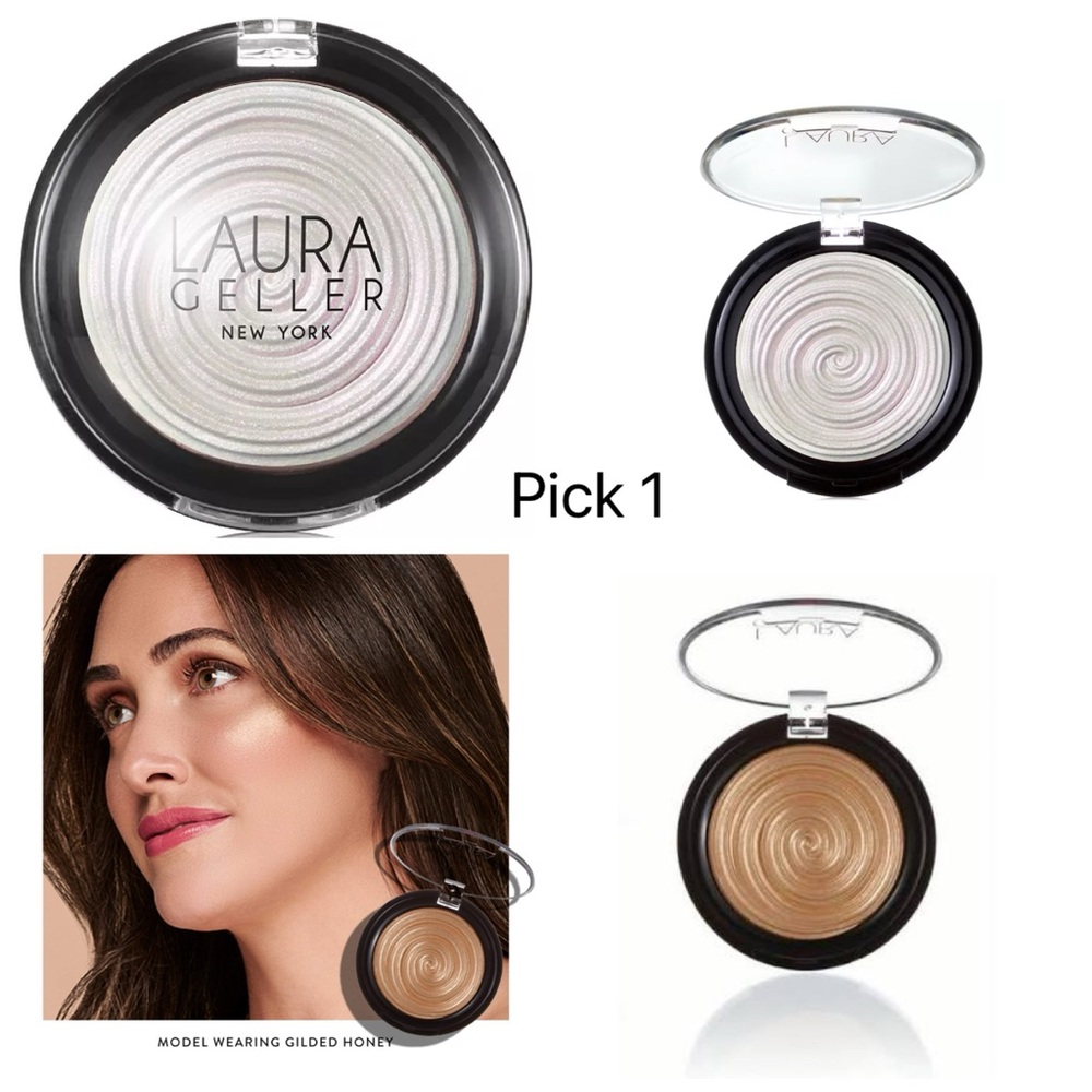 Laura Geller Baked Highlighter Gilded Honey or Diamond Dust Pk. 1